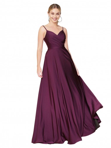 High Neck Long Stretch Crepe Wild Berry Sleeveless Formal Evening Gown / Prom Dress / Bridesmaid Dress Darwin