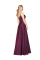 High Neck Long Stretch Crepe Wild Berry Sleeveless Formal Evening Gown / Prom Dress / Bridesmaid Dress Darwin