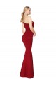 High Neck Long Stretch Crepe Burgundy Sleeveless Formal Evening Gown / Prom Dress / Bridesmaid Dress Darwin