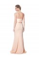 High Neck Long Stretch Crepe Nude Sleeveless Black Tie Evening Gown / Prom Dress / Bridesmaid Dress Darwin