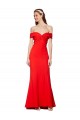 High Neck Long Stretch Crepe Red Sleeveless Bridesmaid Dress / Formal Dress Darwin