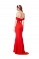 High Neck Long Stretch Crepe Red Sleeveless Bridesmaid Dress / Formal Dress Darwin