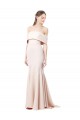 High Neck Long Stretch Crepe Nude Sleeveless Formal Evening Gown / Prom Dress / Bridesmaid Dress Darwin