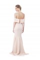 High Neck Long Stretch Crepe Nude Sleeveless Formal Evening Gown / Prom Dress / Bridesmaid Dress Darwin