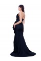 Strapless Sweep Train Stretch Crepe Dark Navy Sheath Sleeveless Semi Formal Evening Dress / Prom Dress / Bridesmaid Dress Darwin