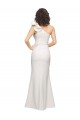 One Shoulder Long Stretch Crepe Ivory Sleeveless Formal Evening Dress / Bridesmaid Dress Darwin