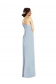 Off the Shoulder Long Stretch Crepe Light Sky Blue Sleeveless Formal Evening Gown / Prom Dress / Bridesmaid Dress Darwin