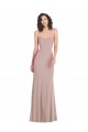Strapless Long Stretch Crepe Dusty Pink Sleeveless Formal Dress / Bridesmaid Dress Darwin