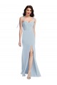 Strapless Long Stretch Crepe Light Sky Blue Sleeveless Bridesmaid Dress / Formal Dress Darwin