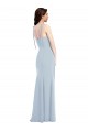 Strapless Long Stretch Crepe Light Sky Blue Sleeveless Bridesmaid Dress / Formal Dress Darwin