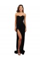 High Neck Long Stretch Crepe Black Column Sleeveless Formal Evening Gown / Prom Dress / Bridesmaid Dress Darwin