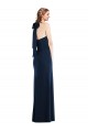 High Neck Long Stretch Crepe Dark Navy Sleeveless Semi Formal Evening Dress / Prom Dress / Bridesmaid Dress Darwin