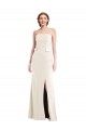 Strapless Long Stretch Crepe Ivory Sleeveless Semi Formal Evening Dress / Prom Dress / Bridesmaid Dress Darwin