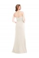 Strapless Long Stretch Crepe Ivory Sleeveless Semi Formal Evening Dress / Prom Dress / Bridesmaid Dress Darwin