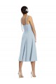 Sweetheart Midi Length Stretch Crepe Light Sky Blue Sleeveless Evening Gown / Prom Dress / Bridesmaid Dress Darwin