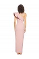 One Shoulder Long Stretch Crepe Mauve Sheath Sleeveless Formal Evening Gown / Prom Dress / Bridesmaid Dress Darwin