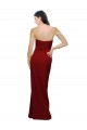 Sweetheart Long Stretch Crepe Burgundy Sleeveless Bridesmaid Dress / Evening Dress Darwin