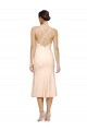 V-Neck Midi Length Stretch Crepe Nude Sleeveless Evening Gown / Prom Dress / Bridesmaid Dress Darwin