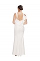 Square Neck Long Stretch Crepe Ivory Sleeveless Formal Evening Gown / Prom Dress / Bridesmaid Dress Darwin
