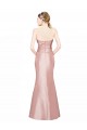 Strapless Long Stretch Satin Sleeveless Formal Evening Gown / Prom Dress / Bridesmaid Dress Darwin