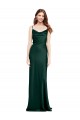Cowl Neck Long Stretch Satin Hunter Sleeveless Black Tie Evening Gown / Prom Dress / Bridesmaid Dress Darwin
