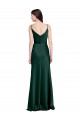Cowl Neck Long Stretch Satin Hunter Sleeveless Black Tie Evening Gown / Prom Dress / Bridesmaid Dress Darwin