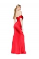 High Neck Long Stretch Satin Red Sleeveless Formal Evening Gown / Prom Dress / Bridesmaid Dress Darwin