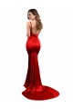 Sweetheart Long Stretch Satin Red Sleeveless Evening Dress / Bridesmaid Dress Darwin