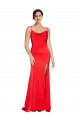 Strapless Long Stretch Satin Red Sleeveless Formal Evening Gown / Prom Dress / Bridesmaid Dress Darwin