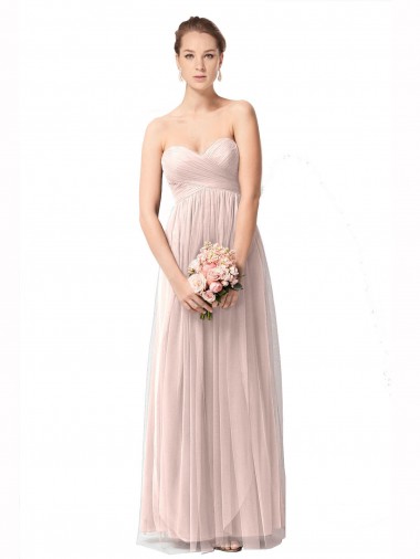 Sweetheart Long Tulle Vintage Rose Cap Sleeves Bridesmaid Dress Darwin