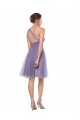 One Shoulder Long Tulle Watermelon Sleeveless Bridesmaid Dress Darwin