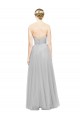 Sweetheart Long Tulle Silver Sleeveless Bridesmaid Dress Darwin