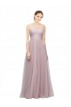 Sweetheart Long Tulle & Lace Light Lilac Sleeveless Bridesmaid Dress / Evening Dress Darwin