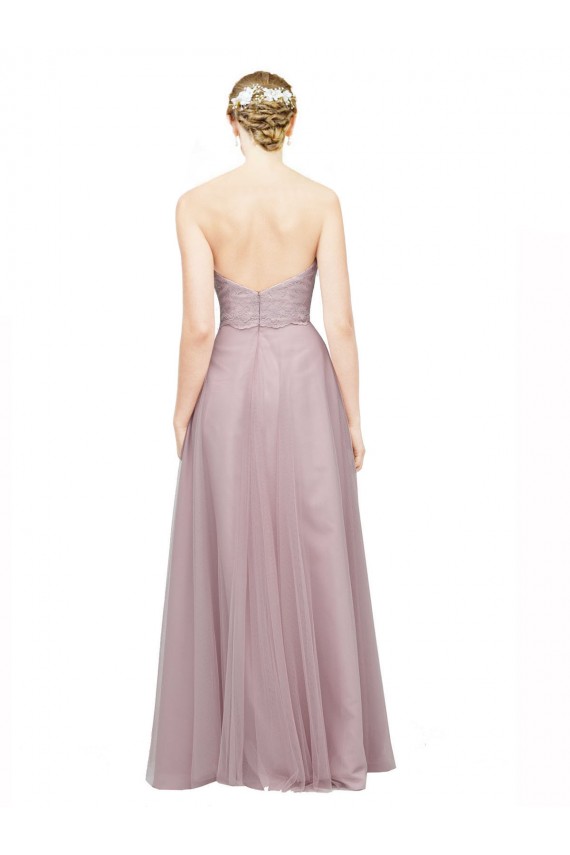 Sweetheart Long Tulle & Lace Light Lilac Sleeveless Bridesmaid Dress / Evening Dress Darwin