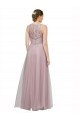 Sweetheart Long Tulle & Lace Light Lilac Sleeveless Bridesmaid Dress Darwin