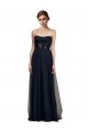 Strapless Long Tulle Black Sleeveless Bridesmaid Gown Darwin