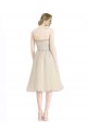 Strapless Cocktail Length Tulle Sleeveless Bridesmaid Dress Darwin