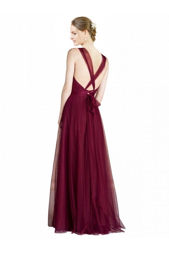 Sweetheart Long Tulle Sleeveless Bridesmaid Dress Darwin
