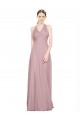 V-Neck Long Tulle Sleeveless Bridesmaid Gown Darwin