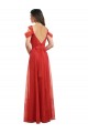 Sweetheart Long Tulle Red Cold Shoulder Formal Dress / Bridesmaid Dress Darwin
