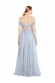 Strapless Long Tulle Light Sky Blue Sleeveless Evening Dress / Bridesmaid Dress Darwin