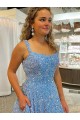 Scoop Neck Court Train Velvet Sequin Sleeveless Prom Dress / Evening Dress Darwin