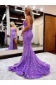Sweetheart Court Train Velvet Sequin Lavender Sleeveless Homecoming Dress Darwin