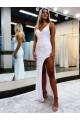 V-Neck Long Velvet Sequin Sleeveless Prom Dress / Evening Dress Darwin
