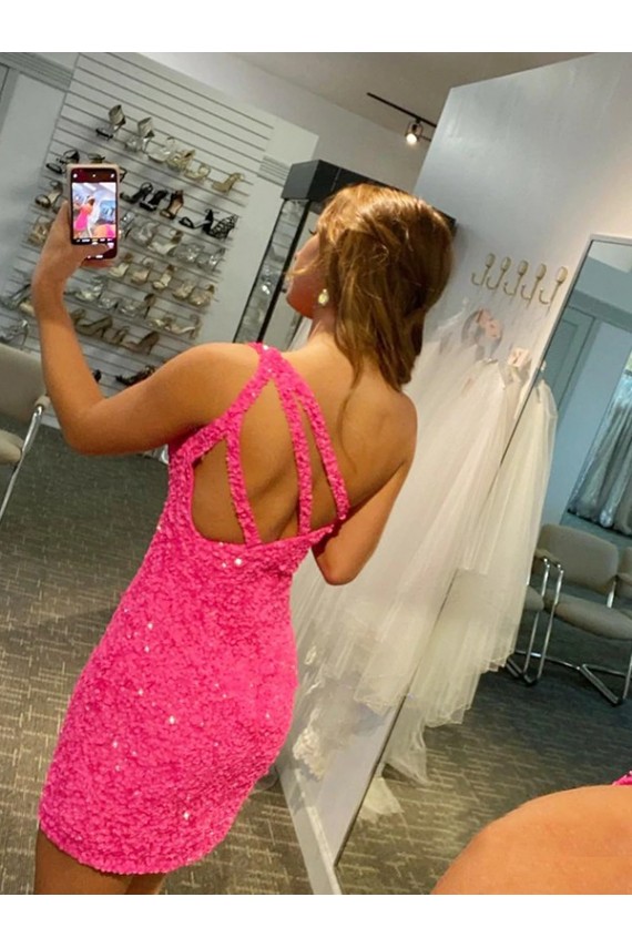 One Shoulder Short Velvet Sequin Sleeveless Evening Gown Darwin