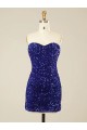 Sweetheart Short Velvet Sequin Sleeveless Prom Dress Darwin