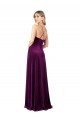 V-Neck Long Stretch Velvet Grape Sleeveless Formal Evening Gown / Prom Dress / Bridesmaid Dress Darwin