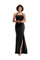 Halter Neck Long Stretch Velvet Black Sleeveless Formal Evening Gown / Prom Dress / Bridesmaid Dress Darwin