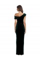 Sweetheart Long Stretch Velvet Dark Green Sleeveless High Low Evening Gown / Prom Dress / Bridesmaid Dress Darwin