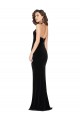 High Neck Long Stretch Velvet Black Sleeveless Semi Formal Evening Dress / Prom Dress / Bridesmaid Dress Darwin